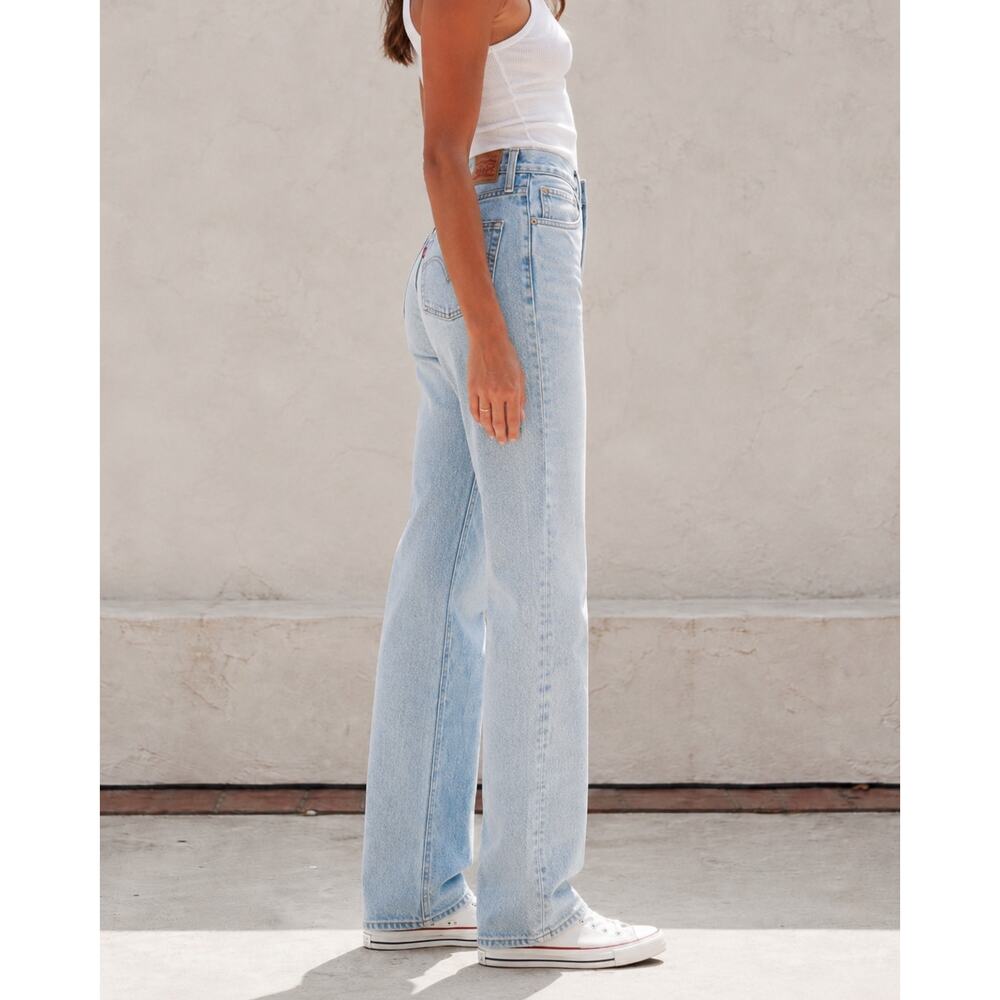 Levi’s Ribcage Straight Ankle Jean 28 X 32 Light Wash High Rise 90’s Classic NWT - Picture 2 of 16